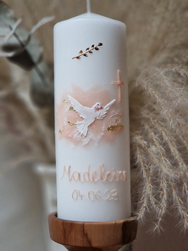 Taufkerze Mädchen "Madeleine"