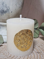 Kerze "Blume des Lebens"