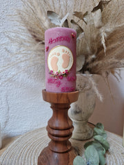 Geburtskerze "Babyfüße"