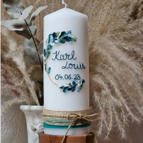 Taufkerze Junge Modell "Karl"